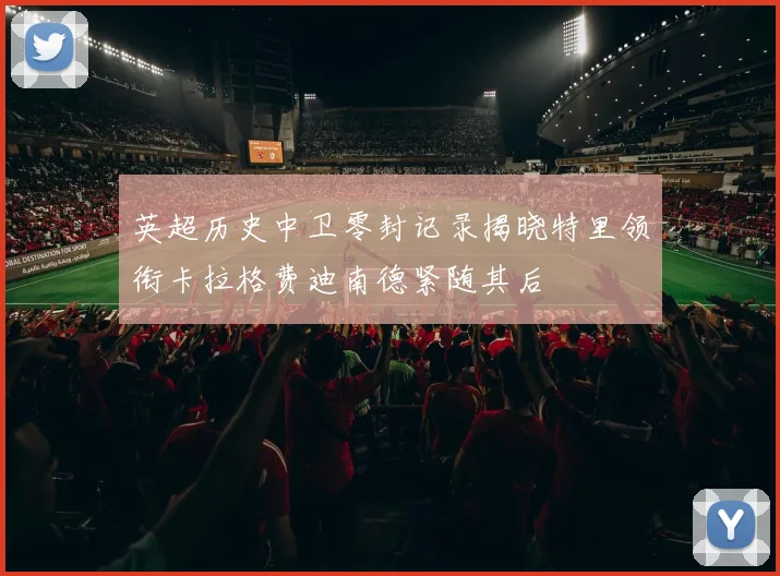 英超历史中卫零封记录揭晓特里领衔卡拉格费迪南德紧随其后